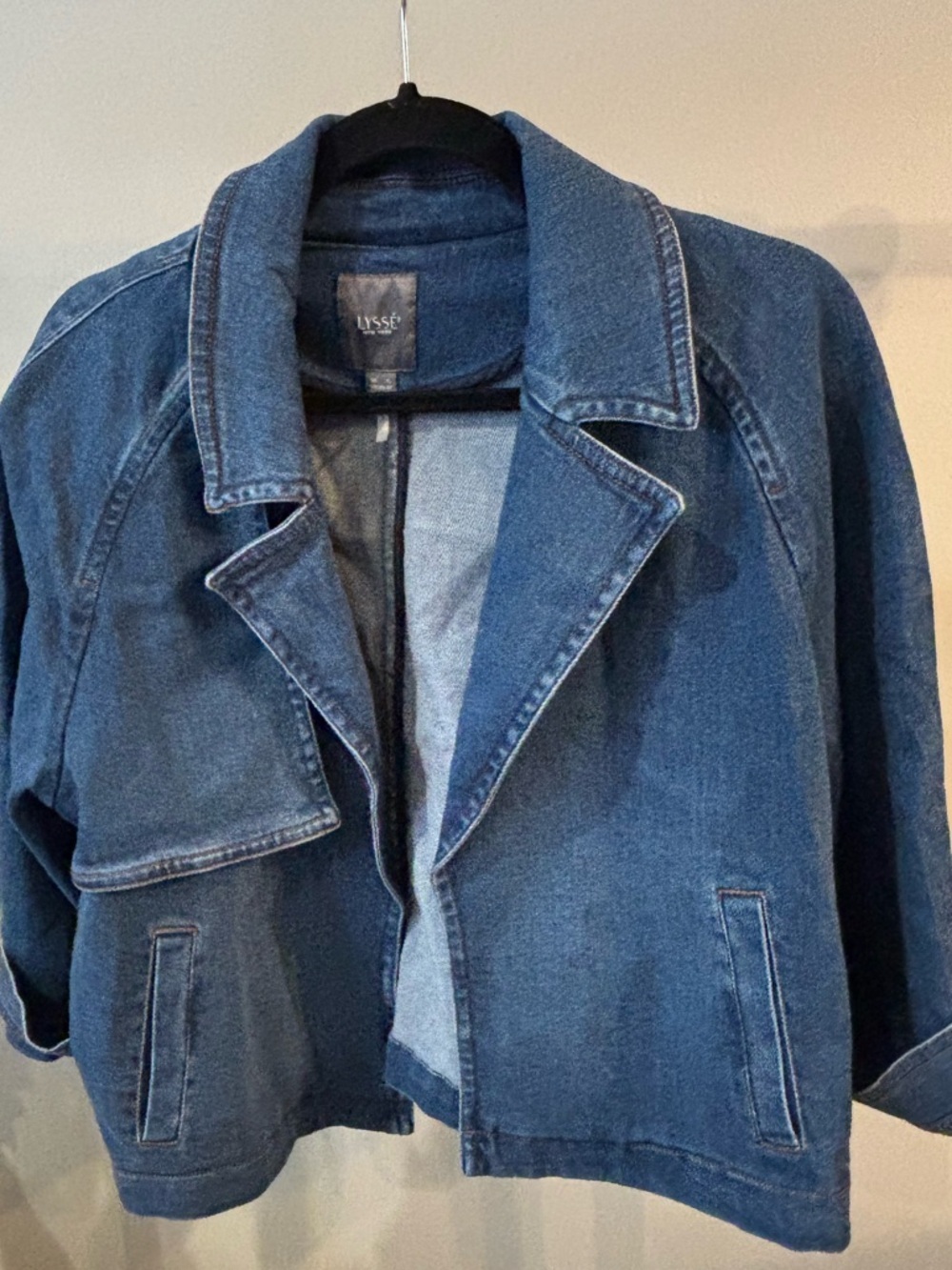 Lysse Jeanne Crop Trench Jacket women’s size XL - Picture 4 of 9